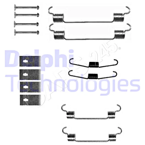 Kit de accesorios de zapatas de freno DELPHI para HONDA Insight Jazz II 00-08 45008-330-000 Foto 1 de 1