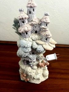 Vintage 1993 Enesco Coral Castle Figurine - Picture 1 of 3