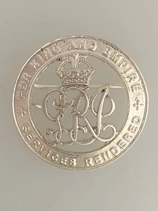 Replacement British Army WW1 Services Rendered 'Silver War Badge' or Wound Badge - Picture 1 of 3