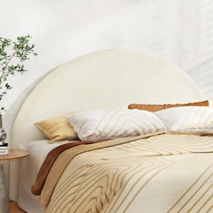 Artiss Bed Head Headboard Bed Frame King Boucle - GREI White - Picture 1 of 7