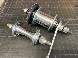 Coaster Brake Front Hub Set 36h Chrome Beach Cruiser Bendix Shimano Suntour - Picture 1 of 5