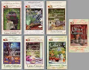 Tea Shop Mystery Cozy Thriller Lot of 7 Paperback by Laura Childs - Picture 1 of 11