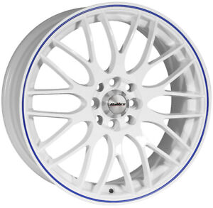 Alloy Wheels 15" Calibre Motion White For Vauxhall Cavalier [B] 81-88