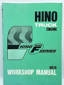 HINO Truck Engine H07D Service Repair Shop Manual Body F series Car Book Auto