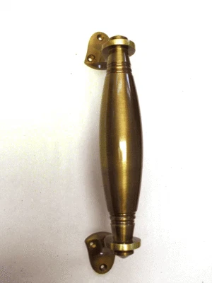 STOSSGRIFF Messing  Stangengriff Haustürgriff EDEL gerade brüniert - Bild 1 von 2