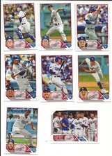 2023 Series 1 & 2 Topps 582 Montgomery Team Set Dodgers Mookie Betts + 20