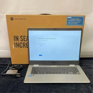 Asus Chromebook C424M Silver Intel N4020 Chrome OS Laptop 4GB+128GB - Picture 1 of 12