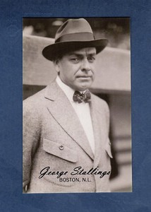 GEORGE STALLINGS, Boston Braves | Deadball Era Exhibit postcard | 2008 MWC