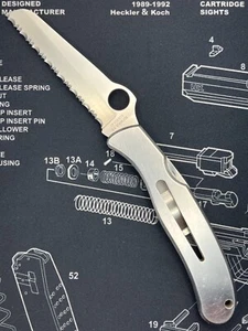 [0540] Spyderco Mariner Seki City Japan G2 Discontinued Taschenmesser Lockback - Bild 1 von 9