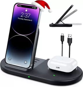 🔥LK LK206 Wireless Charging Station, 2 in 1 Wireless Foldable Charging Pad🔥 - Picture 1 of 7