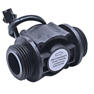 DN25 DC 5-24V Water Flow Sensor Switch 1" Fluid Flowmeter Counter New - Picture 1 of 6
