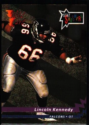 1993 Wild Card Lincoln Kennedy Gold Rookie Stat Smashers Rookies RC #SS-24 - Image 1 of 2