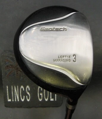 Japanese GeoTech Maraging 15º 3 Wood Stiff Graphite Shaft Golf Pride Grip - Image 1 of 4