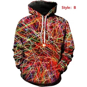 New hot sale colorful 3D printing men's hooded sweatshirt factory direct sale - Picture 1 of 8