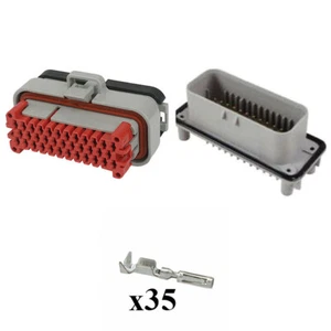 Kit Steckverbinder Ampseal Stecker Buchse 35-fach grau PCB - Bild 1 von 1