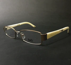 Dolce & Gabbana Eyeglasses Frames D&G5073 493 Ivory Gold Rectangle 51-16-135 - Picture 1 of 14