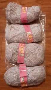Menge 4 Reynolds Capri rosa blau 1570 Garn Knäuel NEU 70 Yards pro Acryl Mohair - Bild 1 von 4