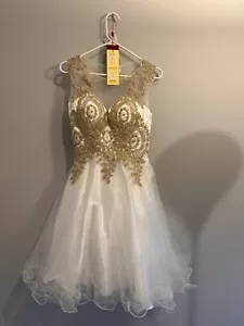 Ivory Size 6 Flower Girl Dress Bridesmaid Birthday Graduation Party Recital Prom - Picture 1 of 7
