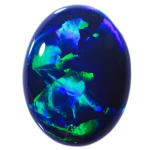 8.71ct Natural Black Opal Chinese Writing Pattern - Picture 1 of 9
