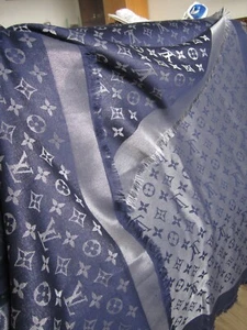 Original Louis Vuitton Monogram Shine Tuch Blau Full Set Originalrechnung Np 570 - Bild 1 von 17