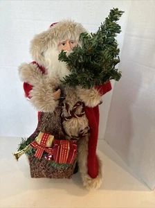 Vintage Old World Santa Claus 15”Tall Christmas Decoration Red Robe Beautiful #5 - Picture 1 of 11