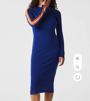 🆕 Vestido tejido de lana azul Lacoste - Talla 40 (US 8) - Lana responsable Precio de venta sugerido por el fabricante 220 USD Foto 1 de 4