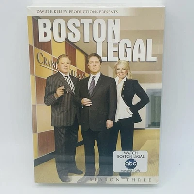 Boston Legal: the Complete Third Season (DVD, 2007) Season 3 - New & Sealed - Image 1 of 3