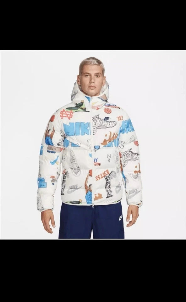 Nike Bold School STORM-FIT Puffer Hoodie Jacket FZ2288-133 Men’s Size L