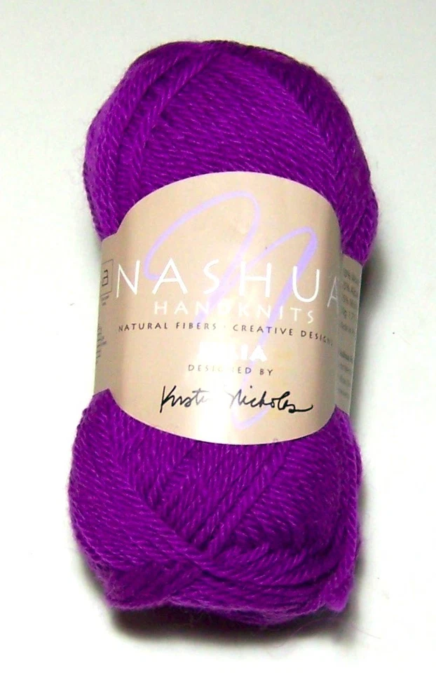 10 bolas de fio penteado de lã mohair alpaca NASHUA JULIA #2083 magenta - Imagem 1 de 1