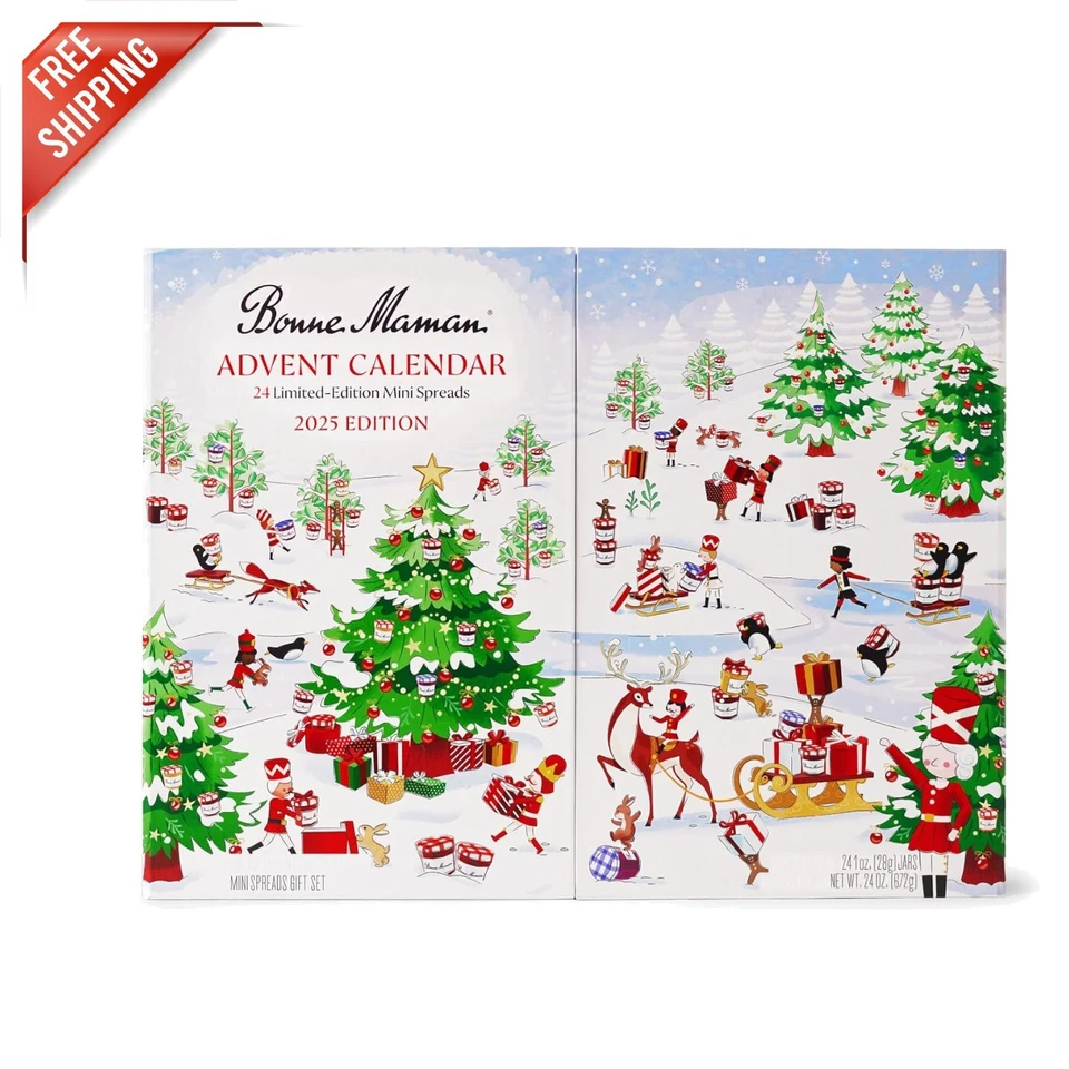 Bonne Maman 2020 Advent Calendar 24 Mini Fruit Spreads Honey Limited Edition