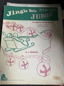 Jingle Bells Jubiläum Weihnachten Noten Vollorgel 1968 Vintage John Schaum - Bild 1 von 4
