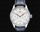 Iwc Iw500114 Portuguese 7 Day Automatic Ss Silver Dial Rose Numerals