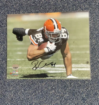 FOTO RARA VINTAGE JORDON CAMERON AUTOGRAFADA 8 x 10 marrom Cleveland - Imagem 1 de 2