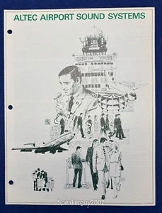 Vintage Altec Lansing Brochure - Airport Sound Systems - Picture 1 of 1