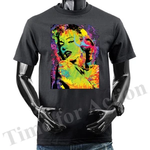 Monroe Colorful Women American Pop Culture Icon Model Symbols Graphic T-shirt - Foto 1 di 16