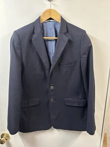 Nordstrom Women’s Blazer Jacket 20 Navy Blue Wool Blend 2 Button - Picture 1 of 8