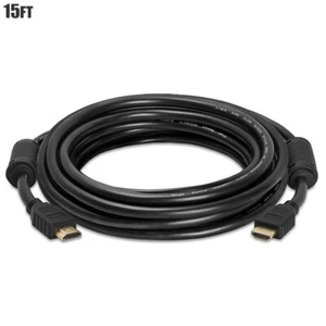 15FT 4K 60hz High Speed Cable For HDMI Devices 3D 1080p XBOX PS4 w/ Ferrite Core - Picture 1 of 4