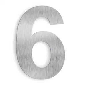 House Number (6) Stainless SUS304 Steel 6" Inch Apartment Mailbox Outdoor - Picture 1 of 1