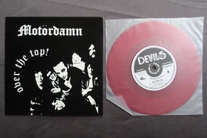MOTORDAMN Over the top! DEVILS JUKEBOX 7-inch Limited Edition, Numbered, Red Vin - Picture 1 of 9