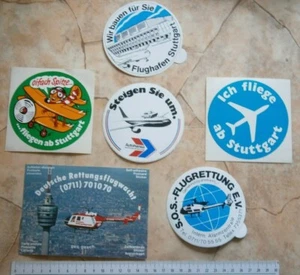GERMANY lotto adesivi etichetta DRF soccorso tedesco guardia aerea soccorso aereo ELICOTTERO - Foto 1 di 6