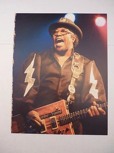 Página de fotos del libro de mesa de café Bo Diddley guitarrista 12x9 - Imagen 1 de 1