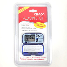 Omron HJ-105 Blue Digital Pocket Pedometer w/Step/Calorie/Mile Counter 