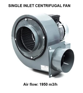 Extractor centrífugo comercial de metal radial curvo hacia adelante 1950 m3/h - Imagen 1 de 95