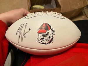 Kirby Smart Signed Georgia Bulldogs Dawg Head RARE Football! JSA COA! UGA Legend - Picture 1 of 6