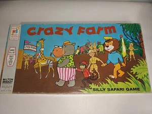 Milton Bradley CRAZY FARM Silly Safari Vintage Board Game 1970 - Picture 1 of 5