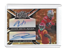 2023 Leaf Exotic Multi-Sport Jaxon Smith-Njigba & Jordan Addison Dual Auto #1/1
