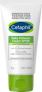 Cetaphil Daily Defence Cream SPF 50, Daily Facial Moisturiser with UVB & UVA,... - Picture 1 of 12