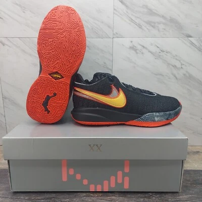 Nike Lebron XX 20 Black Basketball GS Black Red DQ8651 001 Size 5.5Y Women’s 7 - Image 1 of 4