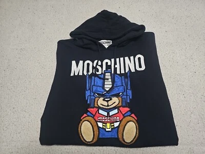 Sudadera con Capucha Negra MOSCHINO COUTURE JEREMY SCOTT TRANSFORMER TEDDY TALLA S Foto 1 de 4