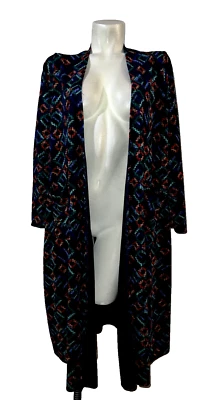 Nuevo LLR LulaRoe Suéter Colorido LS Frente Abierto SARAH Plumero Cárdigan Talla L Foto 1 de 4